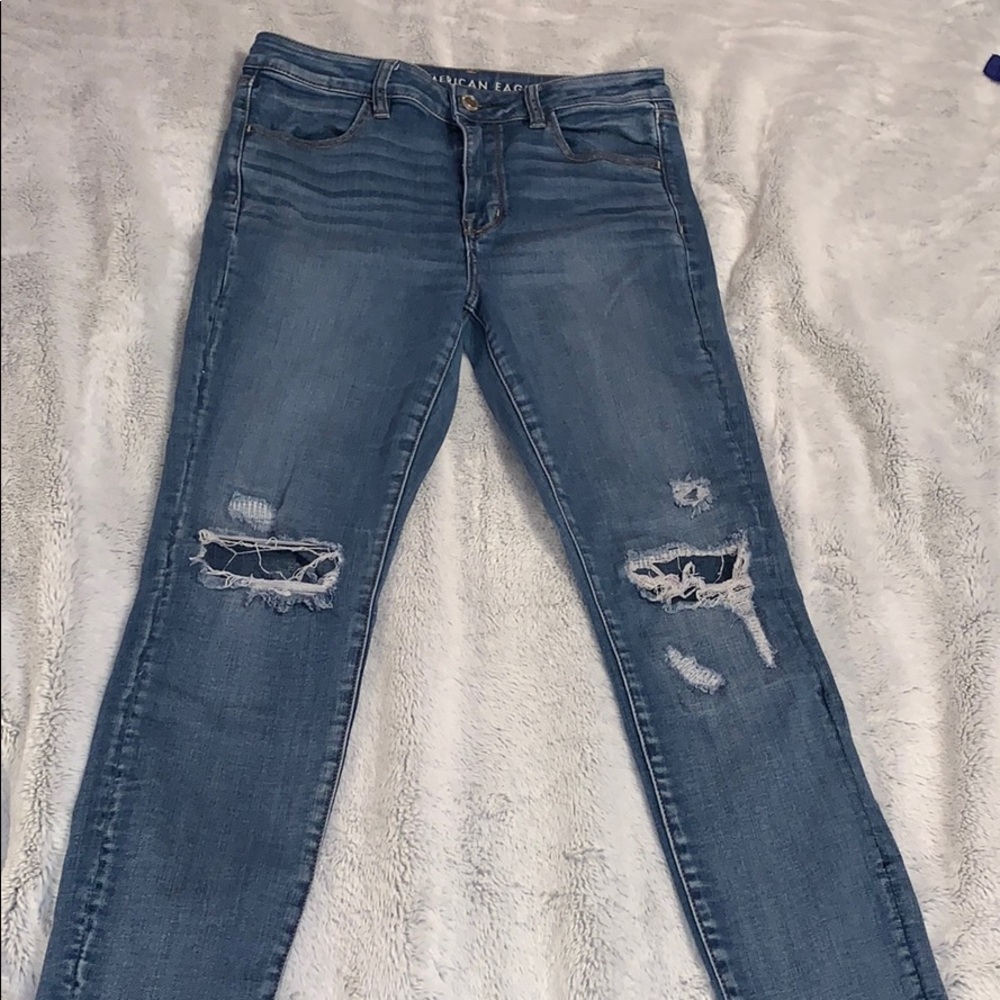 American Eagle ripped jeans